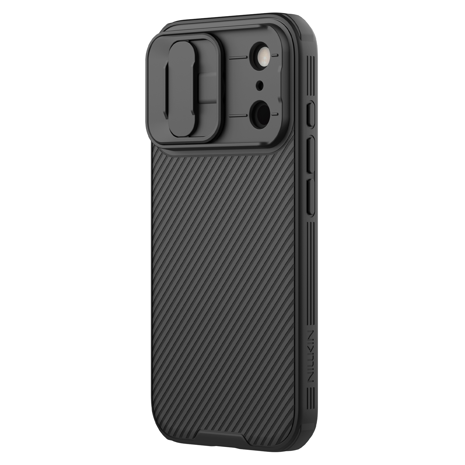 Etui z ochroną aparatu, kompatybilne z technologią MagSafe Nillkin CamShield Pro Magnetic do Apple iPhone 17 Pro do MagSafe, czarne.